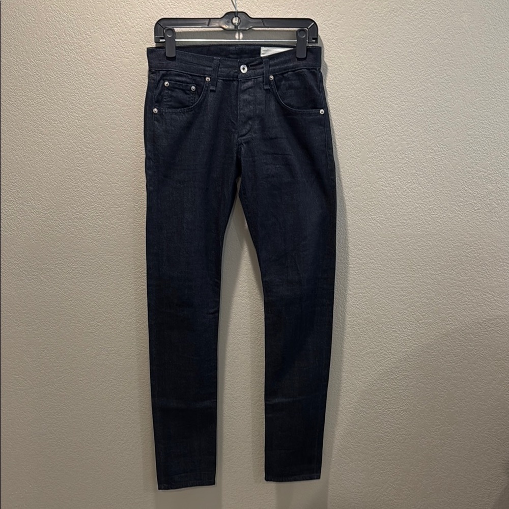 Rag & Bone Made in USA Men's Fit 2 Slim Dark Indigo Raw Selvedge Denim 28 x 32